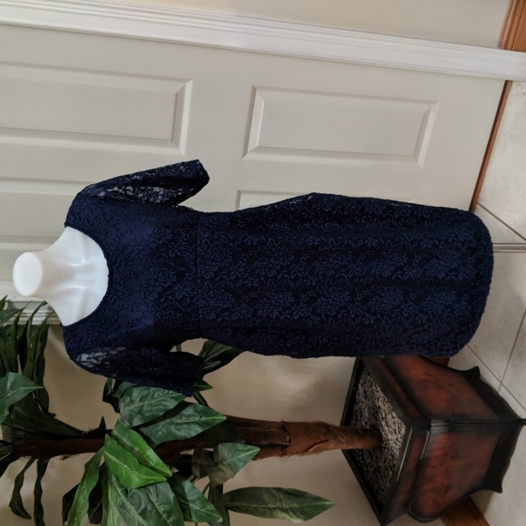 Planet Motherhood Women's Midi Maternity Dress w/Lace Size XL - Picture 1 of 6